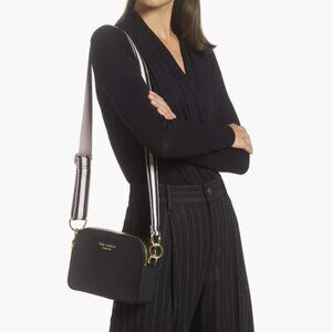 Ted Baker Amerrah Branded Strap Leather Crossbody Bag